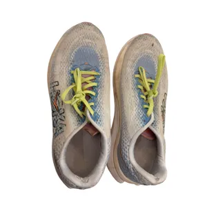 Hoka Mach 5 Running Shoes Womens 9 Blue White Lime Green‎ Mesh Sneakers thumbnail 4