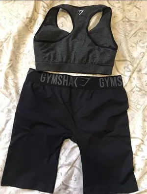 Gymshark Fit Biker Shorts and sports bra thumbnail 2