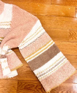 Sincerely Jules super trendy ombré cropped cable knit, sweater 100% cotton XL thumbnail 11
