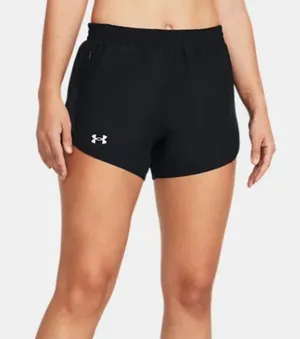 Under Armour Women's Fly-By 3" Shorts Black Medium thumbnail 1