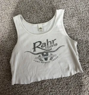 Brandy Melville graphic cropped tank thumbnail 1