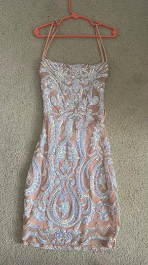 Sequin Lucy in the Sky Iridescent Dress Bodycon thumbnail 1