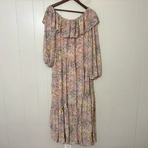 ASTR The Label Kaylini Floral Maxi Dress Pink Multicolor Size M thumbnail 2