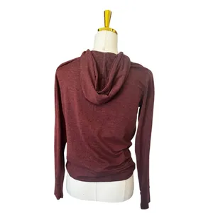 Vuori Performance Hoodie Fig Heather Full Zip Lightweight Sweatshirt/XS thumbnail 3