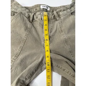 RSQ Jeans Womens Sz 27 Denim Mid Rise Wide‎ Leg Baggy Pants Hippie Grunge Tan thumbnail 3