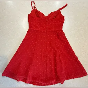 Hello Molly Vibrant Red Dress thumbnail 4