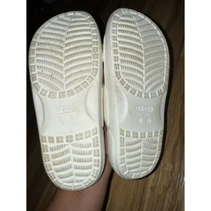 Crocs‎ Classic Unisex White Sandals Women's 8 Men's 6 Flower Multicolor thumbnail 5