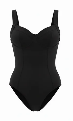 NWT TA3 Lifty Hi Cut one piece swimsuit black large B/C cup thumbnail 1