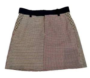 Zara Woman Mini Skirt Wool Tweed Plaid Style‎ Size XS Academia Core thumbnail 1