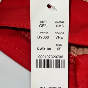 NWT J. Crew DD Halter Tie-Back Bikini Top With Mesh BY633 Bright Cerise Red‎ XS thumbnail 8