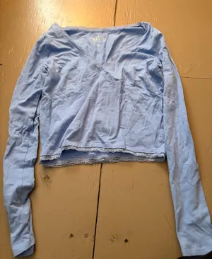 Lace Trim Hollister Top thumbnail 1