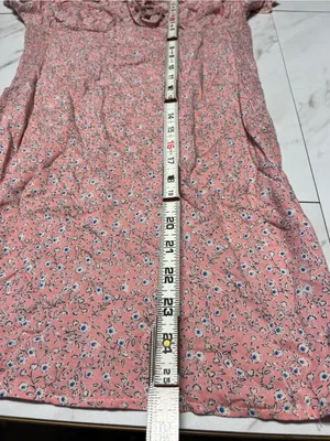 NWT Who I Am Pink Floral Off the Shoulder Ruffle Sleeve tie Front mini dress 10 thumbnail 8