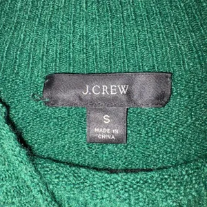 J.Crew Emerald Green rollneck‎ Crewneck wool blend Sweater Small Pullover thumbnail 4