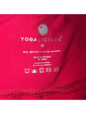 Yogalicious Red Pocket Leggings Size M thumbnail 8