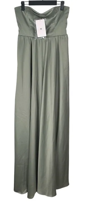 NEW BHLDN Strapless Convertible Stretch Maxi Gown Formal Dress Womens Sz 8 Green thumbnail 1