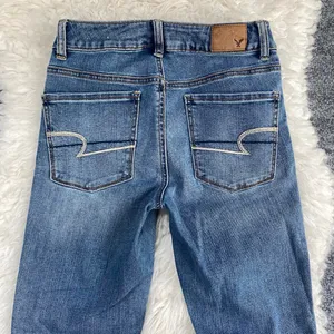 American Eagle Medium Wash High Rise Jegging Denim Jeans Y2k Grunge Alt Casual thumbnail 6