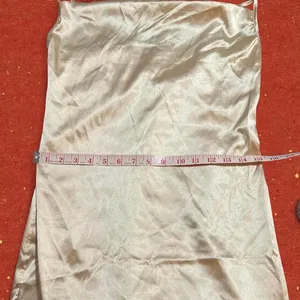 Source Unknown Gold Satin midi dress thumbnail 7