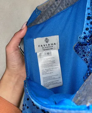 Faviana Blue Dress thumbnail 2