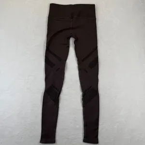 Alo Yoga Womens Seamless High-Waist Radiance Legging Dark Plum Espresso Size‎ M thumbnail 6
