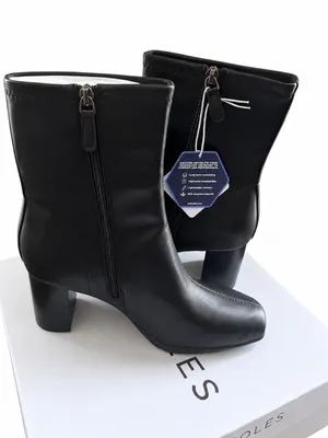 Aerosoles Women's Miley Mid-Calf Square Toe Comfy Stretch Black Boots Size 7.5 thumbnail 3