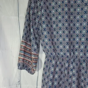 Miami paisley 3/4 sleeve v-neck boho chic geometric print cottagecore romper thumbnail 11