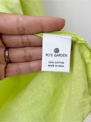 Ro’s Garden Green Floral Peasant Oversized Balloon Sleeve Blouse thumbnail 7