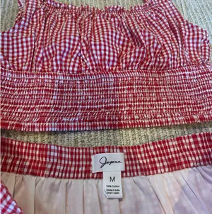 Japna red gingham set M thumbnail 2