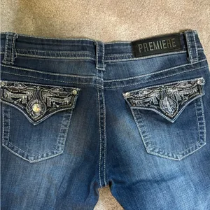 Premiere by rue21 Boot Cut Jeans Blue Size undefined thumbnail 4