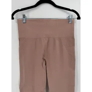 Set Active SCULPTFLEX Leggings Womens M Mauve‎ Brown High Waisted Ribbed Yoga thumbnail 4