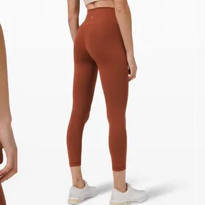 LULULEMON Wunder Train‎ High-Rise Crop 23" In Dark Terracotta Size 6 thumbnail 2