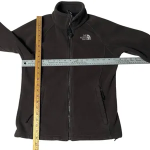 THE NORTH FACE Brown Fleece Jacket Full Zip Signature Logo Womens Size Small thumbnail 7