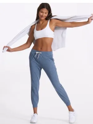 Vuori Performance Joggers XS Light Azule Heather Blue Athleisure Lounge thumbnail 3