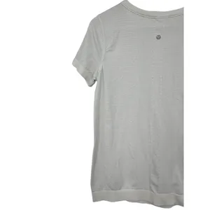 Lululemon 6 Swiftly Tech short sleeve shirt white top logo Tee T-shirt Crewneck thumbnail 5