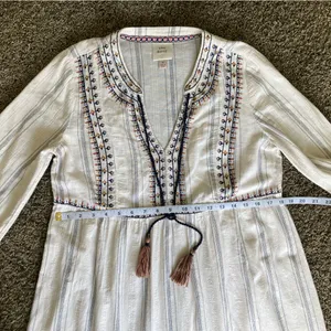 Knox Rose Boho Embroidered Peasant Tunic Dress – Size M thumbnail 6