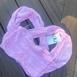 NWT ZARA PINK CRISS COP TOP‎ thumbnail 1