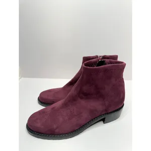 Ron White Boots Size 5.5US 36EUR Wine Giorgi Stretch Side Zip‎ Ankle Booties thumbnail 3