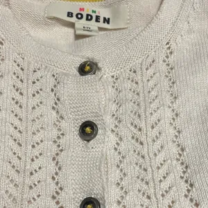 Boden Mini Off Cream Knit‎ Cardigan Sweater size 6-7 yrs thumbnail 6