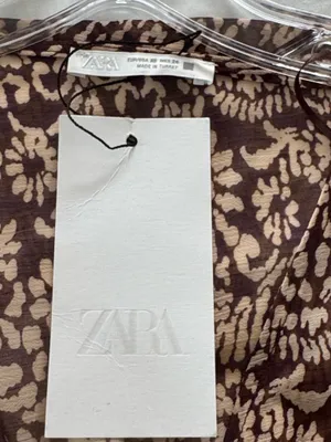 New Zara lightweight ruffled dress size XS thumbnail 5