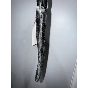 Vintage Miu Miu Hand Bag Black Sequins‎ See Photos G thumbnail 6