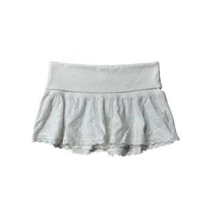 Kimchi Blue Urban Outfitters Foldover Eyelet Micro Mini Skirt Coquette Festival‎ thumbnail 2