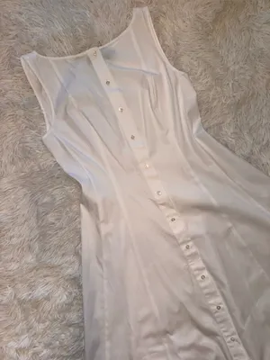 NEW Polo Ralph Lauren Paneled Cotton Button-Up Midi White Dress sz 2 thumbnail 5
