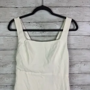 Lulus Blissfully Beaming White Sleeveless Bow Mini Dress White Size Medium thumbnail 4