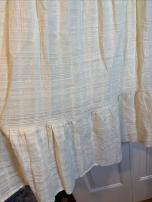 Roxy Cream‎ Tiered Maxi Dress with Adjustable Spaghetti Straps m NWT thumbnail 6