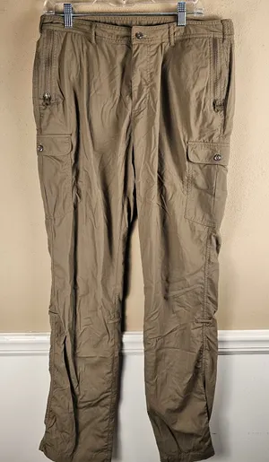 Clothing Arts Womens Beige P‎ Cubed Pick Pocket Proof Pants 12 Tall thumbnail 1