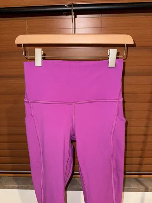 Lululemon Magenta Vivid Plum High Rise Align Pocket Leggings thumbnail 2