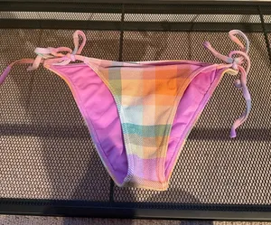 Plaid Billabong Cheeky Swimsuit Bottoms thumbnail 1