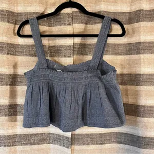 American Eagle Chambray Blue Crop Top Size Medium‎ thumbnail 7