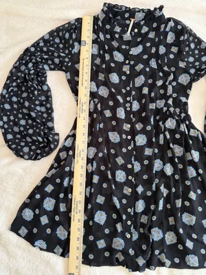 Free People Turn Turn Shirt Dress Sheer Boho Loose Long Sleeve Size XS thumbnail 8