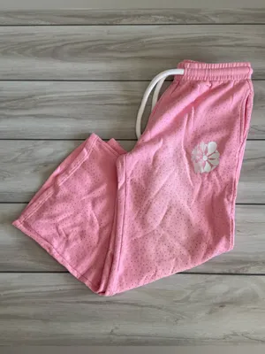 Plastik Flowers Rhinestone Sweatpants Pink Small NWOT IN PACKAGE thumbnail 4