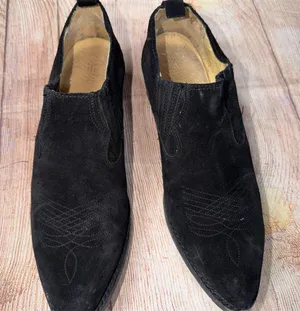 Frye Billy Shootie Booties Black Suede Size 9.5 thumbnail 1